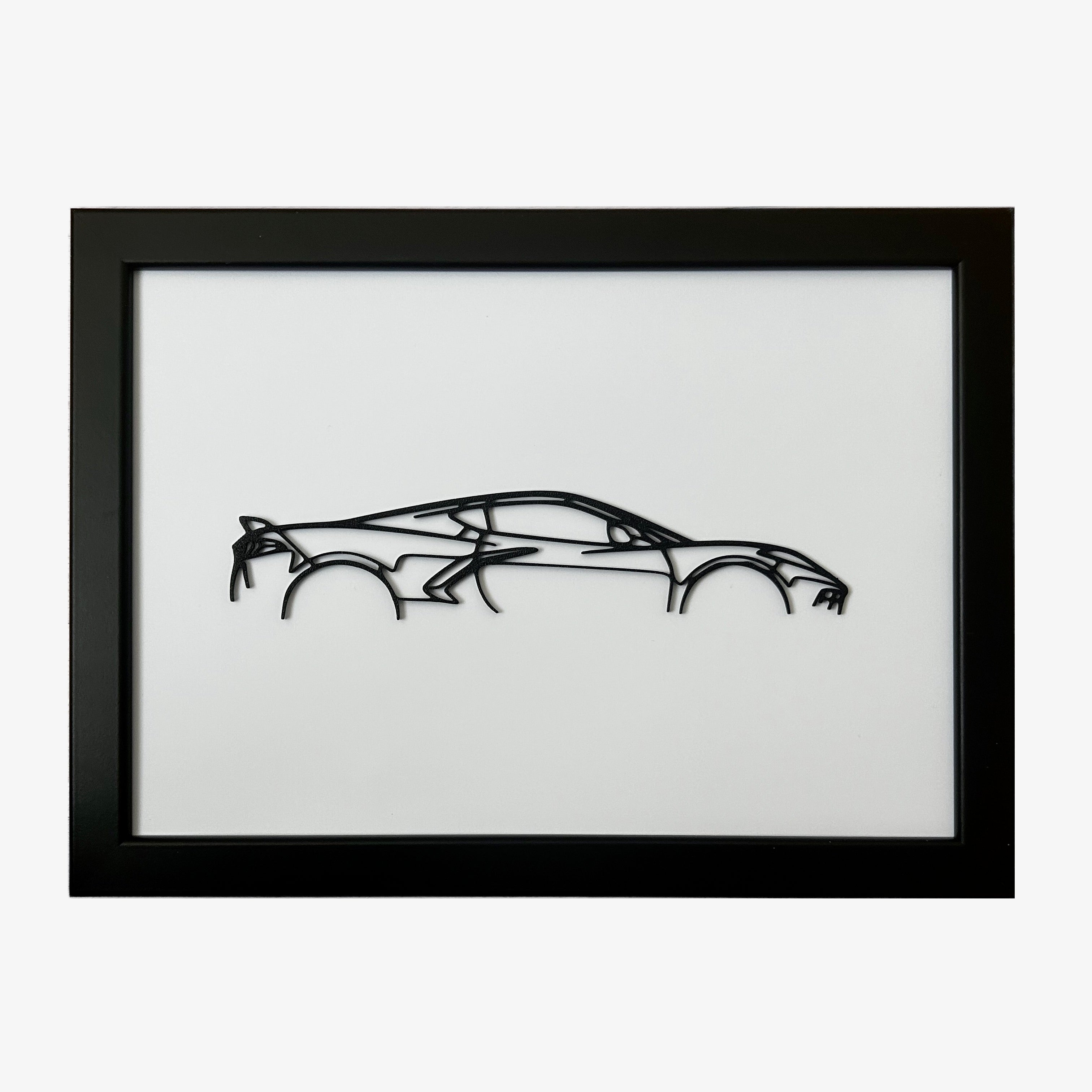 Outline Chevrolet Corvette C8